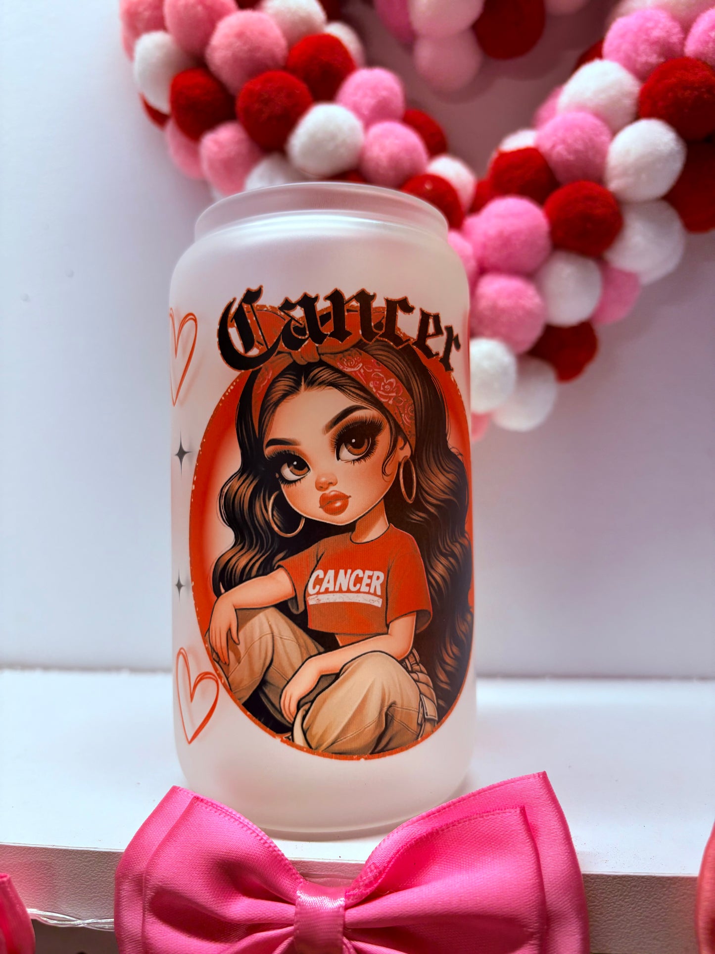 Zodiac Glass Can