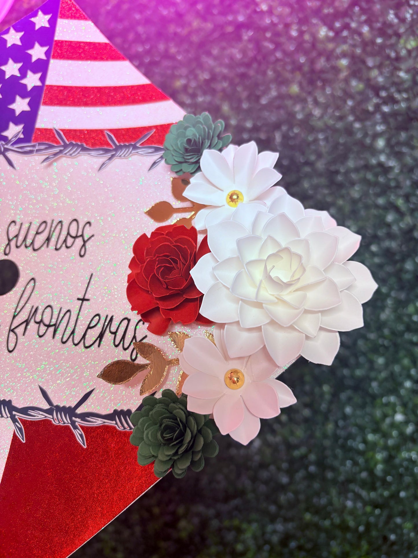 Sin Fronteras Grad Cap
