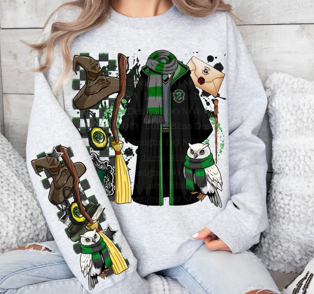 HP- Slytherin Crewneck