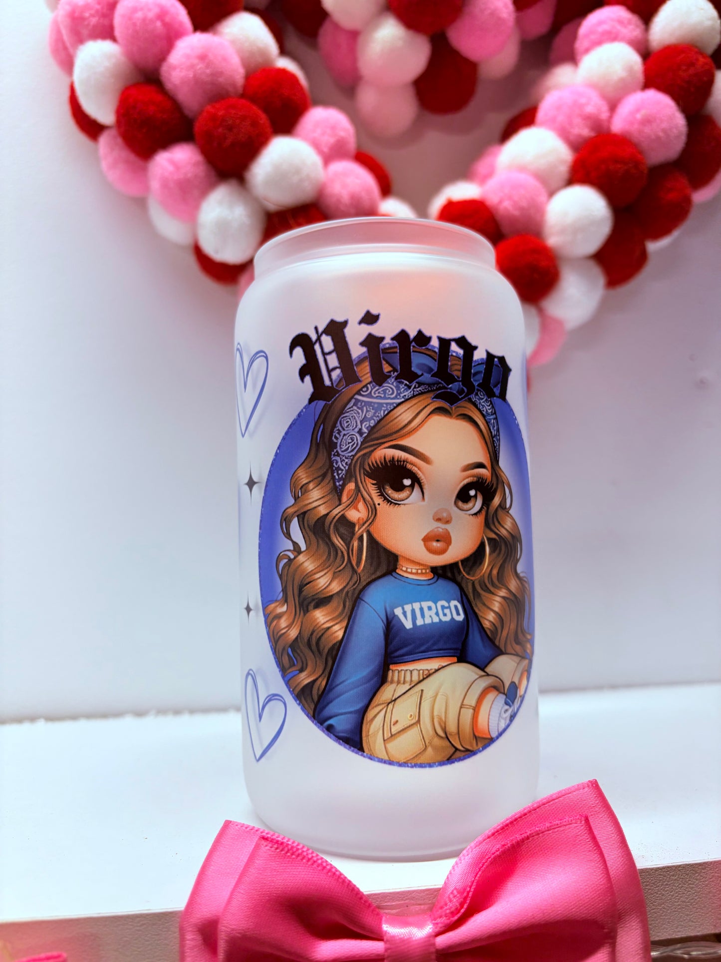 Zodiac Glass Can