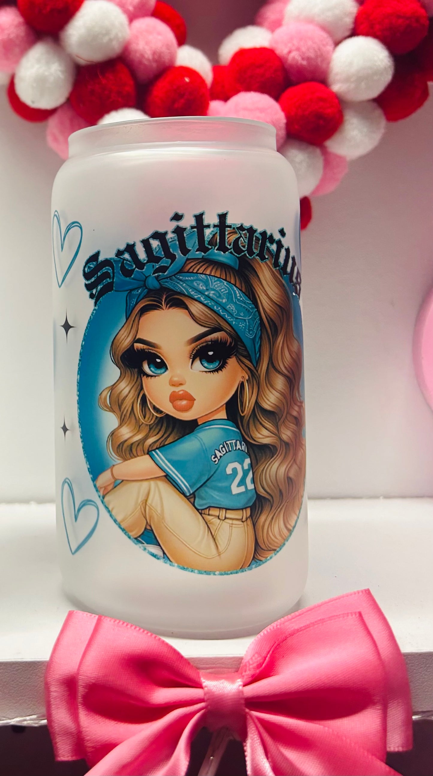 Zodiac Glass Can