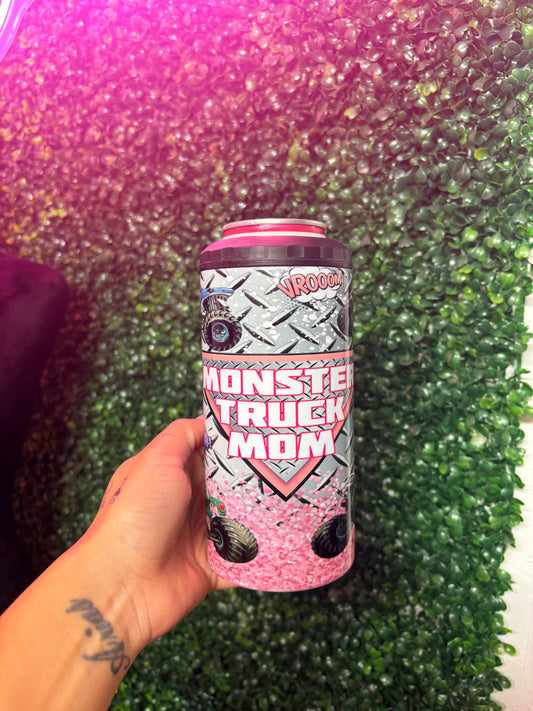 Monster Truck Mom - Can Cooler Tumbler