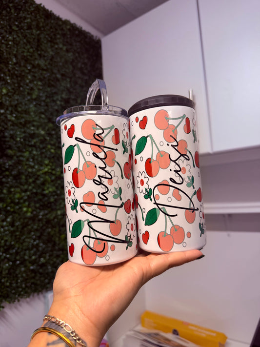 Cherries- Can Cooler Tumbler